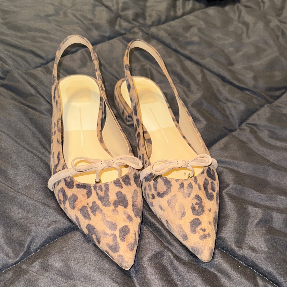 Dolce Vita Payge Bow Pointed-Toe Slingback Flats - Picture 3 of 5